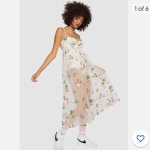 For Love and Lemons - strawberry dress NWT